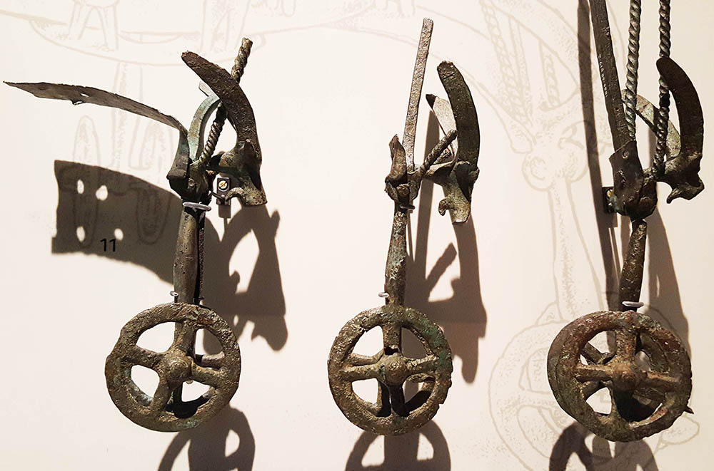Three Hand Drills in Museum of London - machines and tools