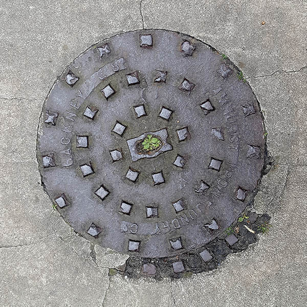 Manhole Cover, Copenhagen - Cast iron with raised squares