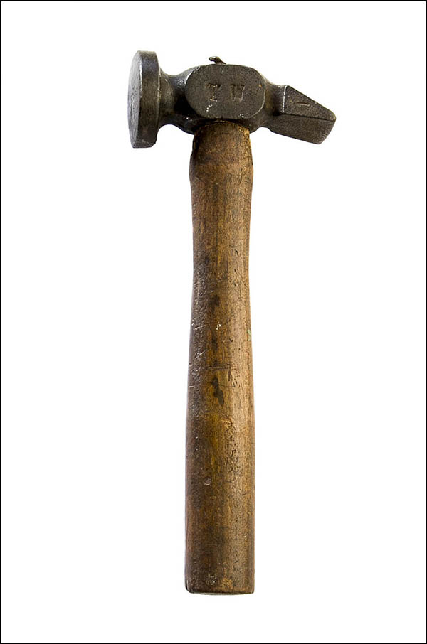 Metalworker hammer - blunt and chisel ends - Antique