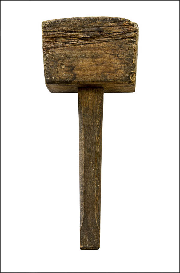 Mallet - large square wooden head and handle