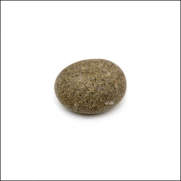 Pebble - oval, mottled brown