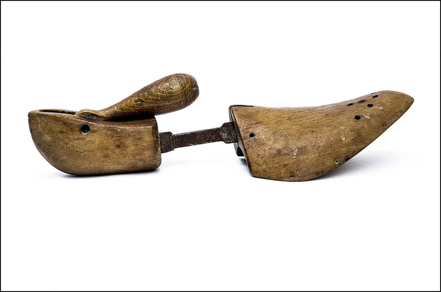 Shoe Stretcher - Two part wooden form - antique